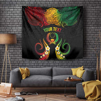 Personalised Pohnpei Independence Day Tapestry Polynesian Tattoo and Plumeria Reggae Color LT03 - Polynesian Pride