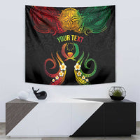Personalised Pohnpei Independence Day Tapestry Polynesian Tattoo and Plumeria Reggae Color LT03 - Polynesian Pride