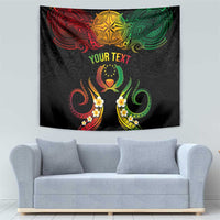 Personalised Pohnpei Independence Day Tapestry Polynesian Tattoo and Plumeria Reggae Color LT03 - Polynesian Pride