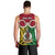 Personalised Vanuatu Men Tank Top Pig Tusk Mix Maori Pattern and Namele Leaf LT03 - Polynesian Pride