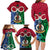 Vanuatu Shefa Province Family Matching Long Sleeve Bodycon Dress and Hawaiian Shirt Pig Tusk Mix Maori Pattern and Namele Leaf LT03 - Polynesian Pride