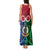 Vanuatu Shefa Province Tank Maxi Dress Pig Tusk Mix Maori Pattern and Namele Leaf LT03 - Polynesian Pride