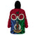 Vanuatu Shefa Province Wearable Blanket Hoodie Pig Tusk Mix Maori Pattern and Namele Leaf LT03 - Polynesian Pride