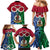 Personalised Vanuatu Shefa Province Family Matching Mermaid Dress and Hawaiian Shirt Pig Tusk Mix Maori Pattern and Namele Leaf LT03 - Polynesian Pride