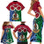 Personalised Vanuatu Shefa Province Family Matching Short Sleeve Bodycon Dress and Hawaiian Shirt Pig Tusk Mix Maori Pattern and Namele Leaf LT03 - Polynesian Pride