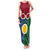 Personalised Vanuatu Shefa Province Family Matching Tank Maxi Dress and Hawaiian Shirt Pig Tusk Mix Maori Pattern and Namele Leaf LT03 Mom's Dress Red - Polynesian Pride