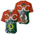 Vanuatu Penama Province Baseball Jersey Pig Tusk Mix Maori Pattern and Namele Leaf LT03 - Polynesian Pride