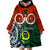 Vanuatu Penama Province Wearable Blanket Hoodie Pig Tusk Mix Maori Pattern and Namele Leaf LT03 - Polynesian Pride