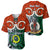 Personalised Vanuatu Penama Province Baseball Jersey Pig Tusk Mix Maori Pattern and Namele Leaf LT03 - Polynesian Pride