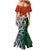 Personalised Vanuatu Penama Province Mermaid Dress Pig Tusk Mix Maori Pattern and Namele Leaf LT03 - Polynesian Pride