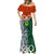 Personalised Vanuatu Penama Province Mermaid Dress Pig Tusk Mix Maori Pattern and Namele Leaf LT03 - Polynesian Pride