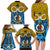 Vanuatu Sanma Province Family Matching Long Sleeve Bodycon Dress and Hawaiian Shirt Pig Tusk Mix Maori Pattern and Namele Leaf LT03 - Polynesian Pride