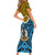 Vanuatu Sanma Province Family Matching Short Sleeve Bodycon Dress and Hawaiian Shirt Pig Tusk Mix Maori Pattern and Namele Leaf LT03 - Polynesian Pride