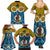 Vanuatu Sanma Province Family Matching Summer Maxi Dress and Hawaiian Shirt Pig Tusk Mix Maori Pattern and Namele Leaf LT03 - Polynesian Pride