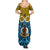 Vanuatu Sanma Province Family Matching Summer Maxi Dress and Hawaiian Shirt Pig Tusk Mix Maori Pattern and Namele Leaf LT03 - Polynesian Pride