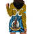 Vanuatu Sanma Province Hoodie Dress Pig Tusk Mix Maori Pattern and Namele Leaf LT03 - Polynesian Pride