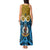 Vanuatu Sanma Province Tank Maxi Dress Pig Tusk Mix Maori Pattern and Namele Leaf LT03 - Polynesian Pride