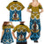 Personalised Vanuatu Sanma Province Family Matching Summer Maxi Dress and Hawaiian Shirt Pig Tusk Mix Maori Pattern and Namele Leaf LT03 - Polynesian Pride