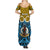 Personalised Vanuatu Sanma Province Family Matching Summer Maxi Dress and Hawaiian Shirt Pig Tusk Mix Maori Pattern and Namele Leaf LT03 - Polynesian Pride