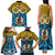 Personalised Vanuatu Sanma Province Family Matching Tank Maxi Dress and Hawaiian Shirt Pig Tusk Mix Maori Pattern and Namele Leaf LT03 - Polynesian Pride