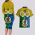 Vanuatu Malampa Province Couples Matching Long Sleeve Bodycon Dress and Hawaiian Shirt Pig Tusk Mix Maori Pattern and Namele Leaf LT03 - Polynesian Pride