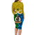 Vanuatu Malampa Province Family Matching Long Sleeve Bodycon Dress and Hawaiian Shirt Pig Tusk Mix Maori Pattern and Namele Leaf LT03 - Polynesian Pride