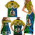 Vanuatu Malampa Province Family Matching Short Sleeve Bodycon Dress and Hawaiian Shirt Pig Tusk Mix Maori Pattern and Namele Leaf LT03 - Polynesian Pride