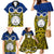 Vanuatu Torba Province Family Matching Mermaid Dress and Hawaiian Shirt Pig Tusk Mix Maori Pattern and Namele Leaf LT03 - Polynesian Pride