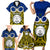 Vanuatu Torba Province Family Matching Short Sleeve Bodycon Dress and Hawaiian Shirt Pig Tusk Mix Maori Pattern and Namele Leaf LT03 - Polynesian Pride