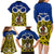 Personalised Vanuatu Torba Province Family Matching Long Sleeve Bodycon Dress and Hawaiian Shirt Pig Tusk Mix Maori Pattern and Namele Leaf LT03 - Polynesian Pride