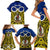 Personalised Vanuatu Torba Province Family Matching Short Sleeve Bodycon Dress and Hawaiian Shirt Pig Tusk Mix Maori Pattern and Namele Leaf LT03 - Polynesian Pride