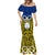 Personalised Vanuatu Torba Province Mermaid Dress Pig Tusk Mix Maori Pattern and Namele Leaf LT03 - Polynesian Pride