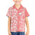 Hawaii Kauai Island Family Matching Off Shoulder Short Dress and Hawaiian Shirt Hibiscus Pattern Seamless Tribal Simple Pink Pastel LT03 Son's Shirt Pink - Polynesian Pride