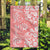 Hawaii Kauai Island Garden Flag Hibiscus Pattern Seamless Tribal Simple Pink Pastel LT03 Garden Flag Pink - Polynesian Pride