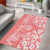 Custom Hawaii Kauai Island Area Rug Hibiscus Pattern Seamless Tribal Simple Pink Pastel LT03 - Polynesian Pride