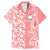 Custom Hawaii Kauai Island Family Matching Mermaid Dress and Hawaiian Shirt Hibiscus Pattern Seamless Tribal Simple Pink Pastel LT03 Dad's Shirt - Short Sleeve Pink - Polynesian Pride