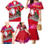 Wallis and Futuna Christmas Family Matching Mermaid Dress and Hawaiian Shirt Santa Claus Holding Coat of Arms Polynesian Xmas Style LT03 - Polynesian Pride