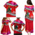 Wallis and Futuna Christmas Family Matching Puletasi Dress and Hawaiian Shirt Santa Claus Holding Coat of Arms Polynesian Xmas Style LT03 - Polynesian Pride