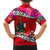 Wallis and Futuna Christmas Family Matching Short Sleeve Bodycon Dress and Hawaiian Shirt Santa Claus Holding Coat of Arms Polynesian Xmas Style LT03 - Polynesian Pride