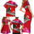 Wallis and Futuna Christmas Family Matching Short Sleeve Bodycon Dress and Hawaiian Shirt Santa Claus Holding Coat of Arms Polynesian Xmas Style LT03 - Polynesian Pride