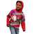 Wallis and Futuna Christmas Kid Hoodie Santa Claus Holding Coat of Arms Polynesian Xmas Style LT03 - Polynesian Pride