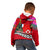 Wallis and Futuna Christmas Kid Hoodie Santa Claus Holding Coat of Arms Polynesian Xmas Style LT03 - Polynesian Pride