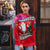 Wallis and Futuna Christmas Ugly Christmas Sweater Santa Claus Holding Coat of Arms Polynesian Xmas Style LT03 - Polynesian Pride