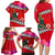 Custom Wallis and Futuna Christmas Family Matching Long Sleeve Bodycon Dress and Hawaiian Shirt Santa Claus Holding Coat of Arms Polynesian Xmas Style LT03 - Polynesian Pride