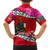 Custom Wallis and Futuna Christmas Family Matching Puletasi Dress and Hawaiian Shirt Santa Claus Holding Coat of Arms Polynesian Xmas Style LT03 - Polynesian Pride