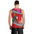 Custom Wallis and Futuna Christmas Men Tank Top Santa Claus Holding Coat of Arms Polynesian Xmas Style LT03 - Polynesian Pride