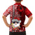 Mele Kalikimaka Hawaii Christmas Family Matching Off Shoulder Short Dress and Hawaiian Shirt Santa Claus Kakau Tribal Mix Polynesia Tattoo LT03 - Polynesian Pride