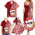 Custom Mele Kalikimaka Hawaii Christmas Family Matching Summer Maxi Dress and Hawaiian Shirt Santa Claus Kakau Tribal Mix Polynesia Tattoo LT03 - Polynesian Pride