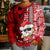 Custom Mele Kalikimaka Hawaii Christmas Kid Ugly Christmas Sweater Santa Claus Kakau Tribal Mix Polynesia Tattoo LT03 - Polynesian Pride