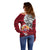 French Polynesia Christmas Off Shoulder Sweater Santa Hold Seal with Polynesian Tribal Tattoo LT03 - Polynesian Pride